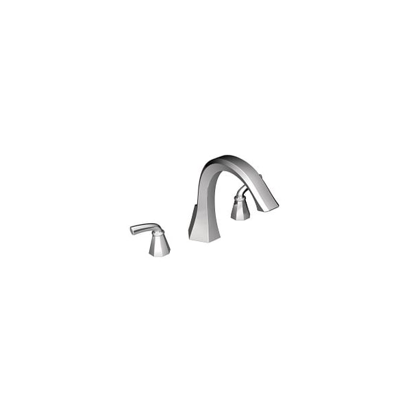 Chrome Two-Handle Roman Tub Faucet